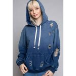 Ripped Distressed Hoodies 